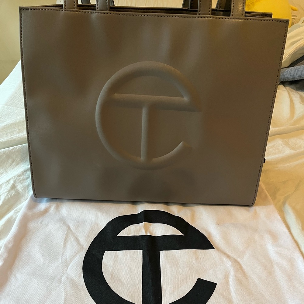 Gray Medium Telfar Shopping Bag